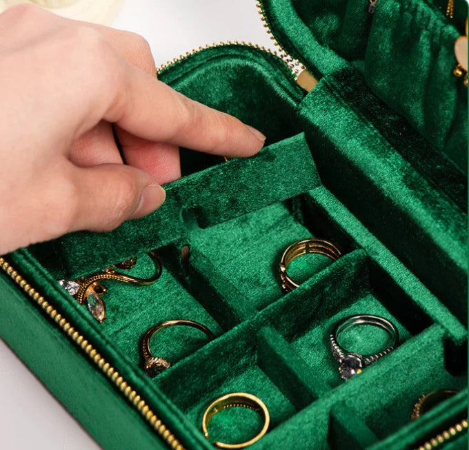 Skartgripaskrín Medium - Emerald grænt