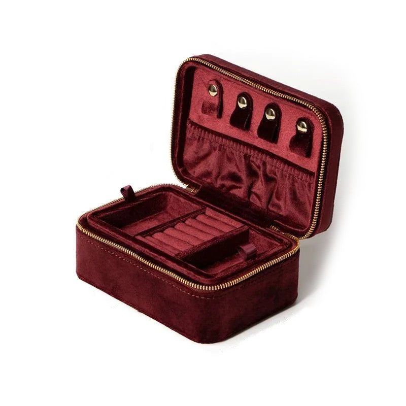 Skartgripaskrín Medium - Burgundy rautt