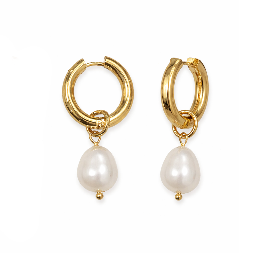 OCEANIA Poppy gylltir eyrnalokkar