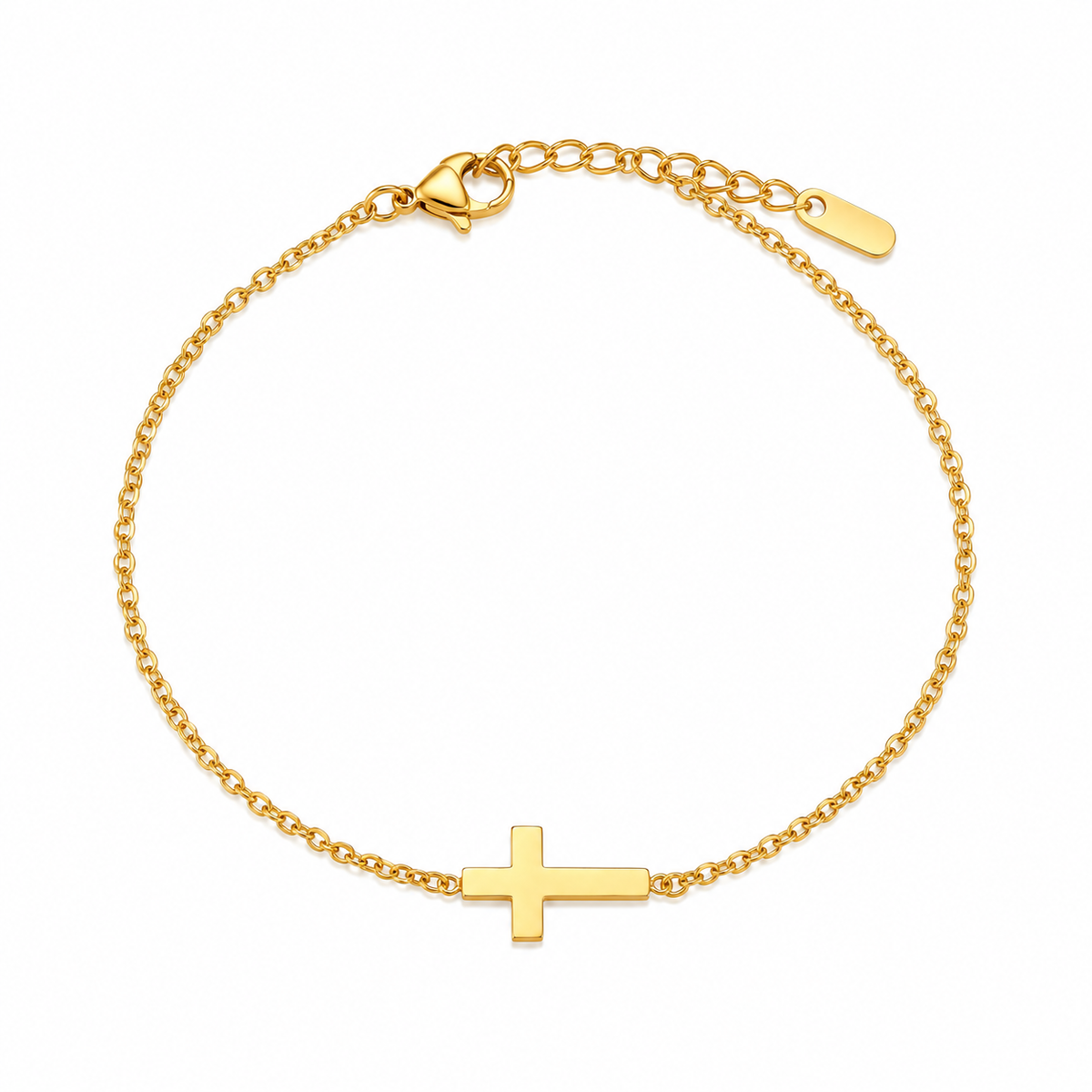 MIRA Maria gold-plated bracelet with cross