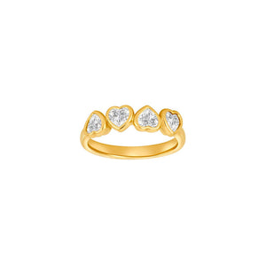 NORDAHL Gold Ring 8kt with Zirconia