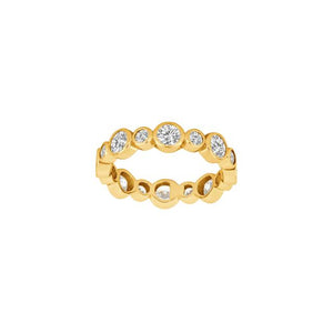 JOANLI Nynne gold-plated silver ring with zirconia ●305950