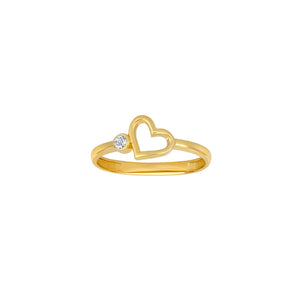 NORDAHL Gold Ring 8kt with Zirconia