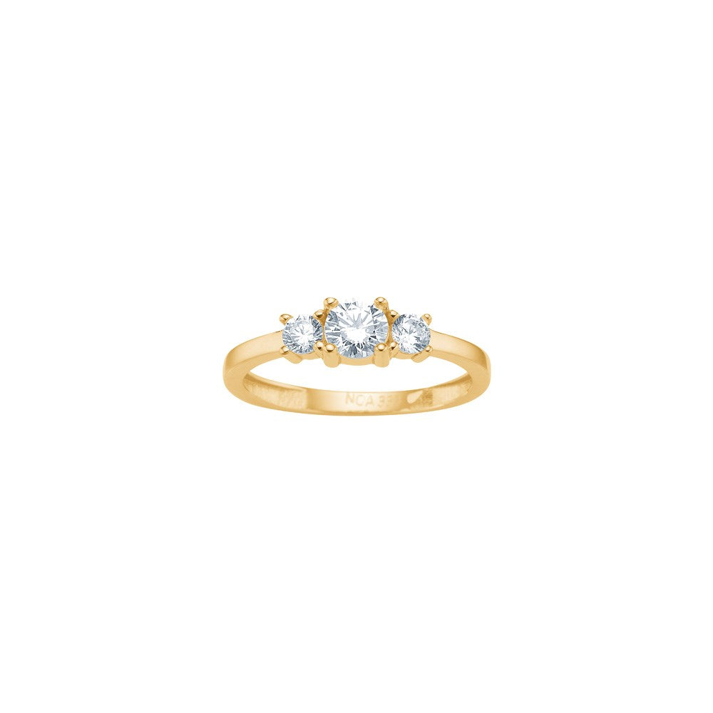 SIERSBØL 8kt gold ring with zirconia ●330300