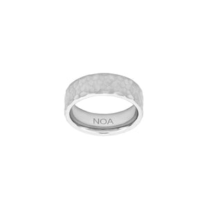 SON Hamraður stál herrahringur ●400327