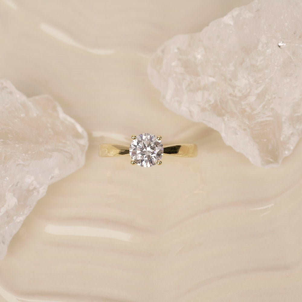 SIERSBØL LUXURY 14kt gold ring with lab grown diamond 1.0ct ●510500