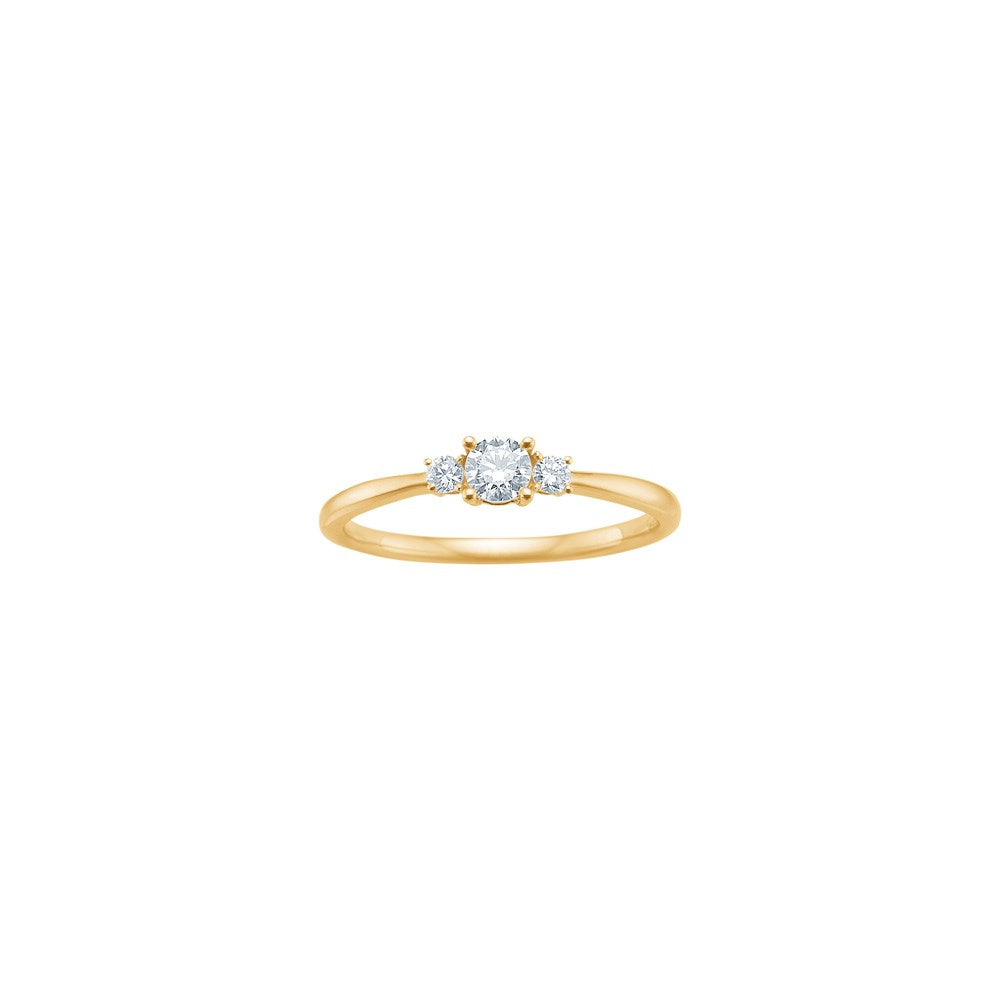 SIERSBØL LUXURY 14kt gold ring with lab grown diamonds 0.255ct ●580500