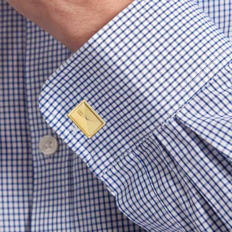 TOMMY HILFIGER Geometric gylltir ermahnappar