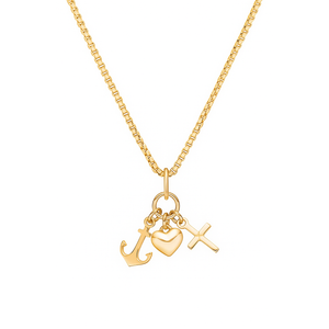 NOA KIDS Gold-plated silver necklace Faith, hope and love ●145900