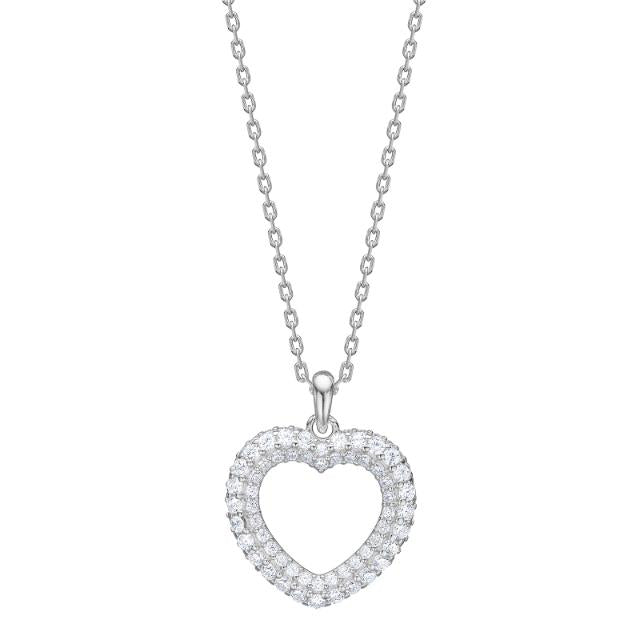 JOANLI Paula silfurhálsmen með zirkonia