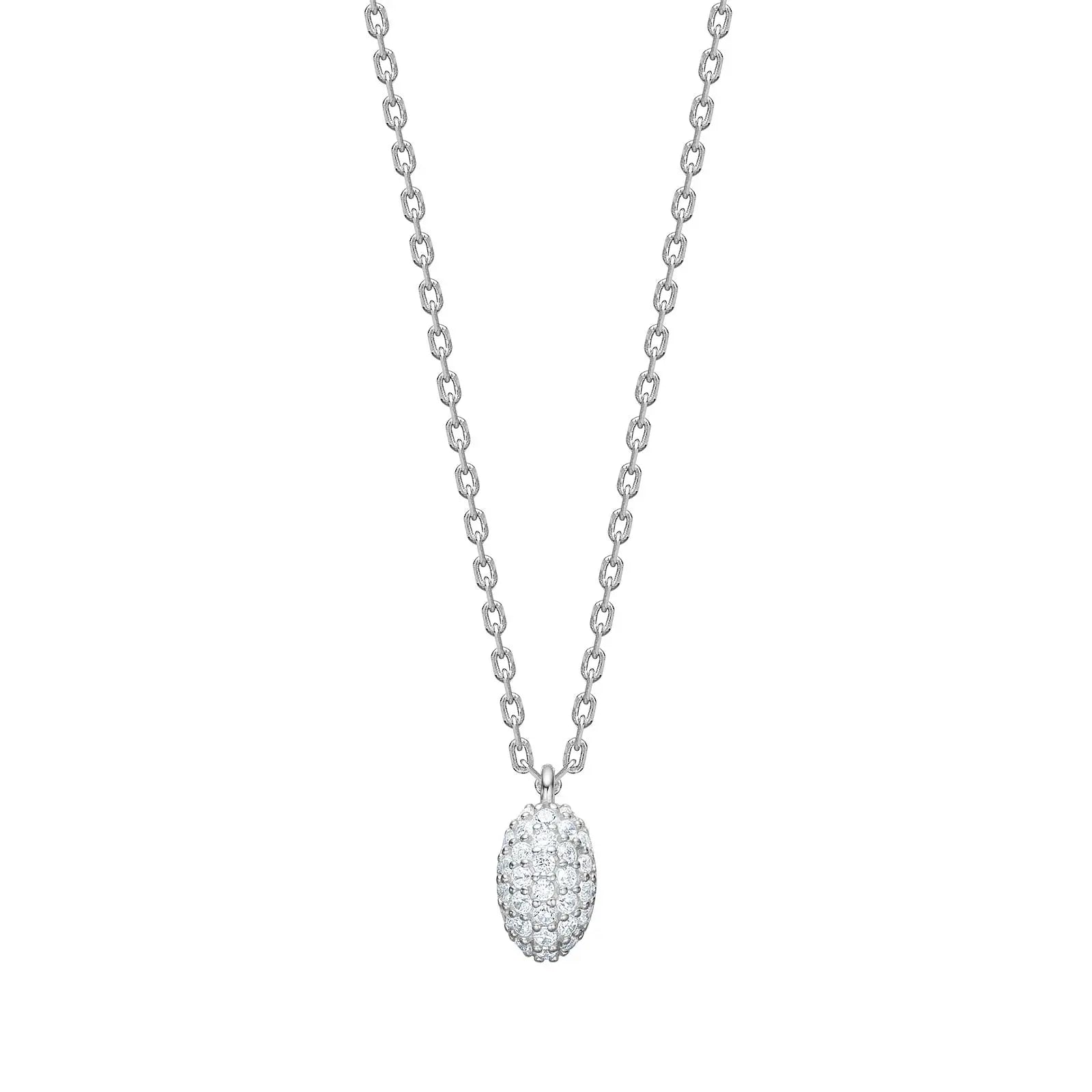 JOANLI Rebecca Small silfurhálsmen með zirkonia ●500900