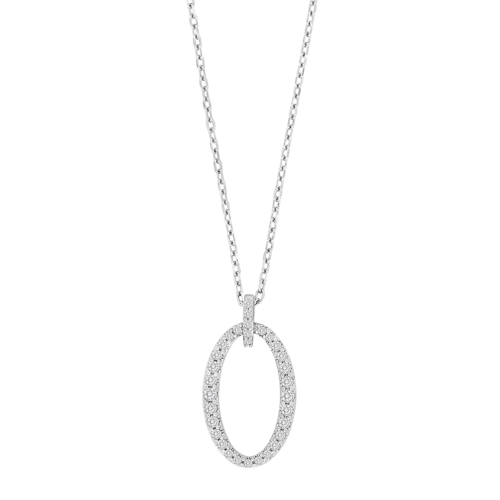 NORDAHL Pavé silfurhálsmen með zirkonia •200900