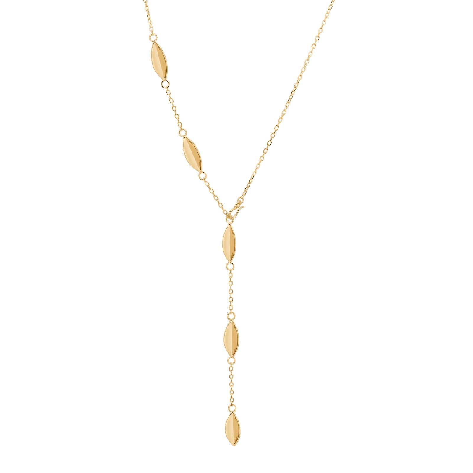 NORDAHL Leaves gyllt silfurhálsmen •035900