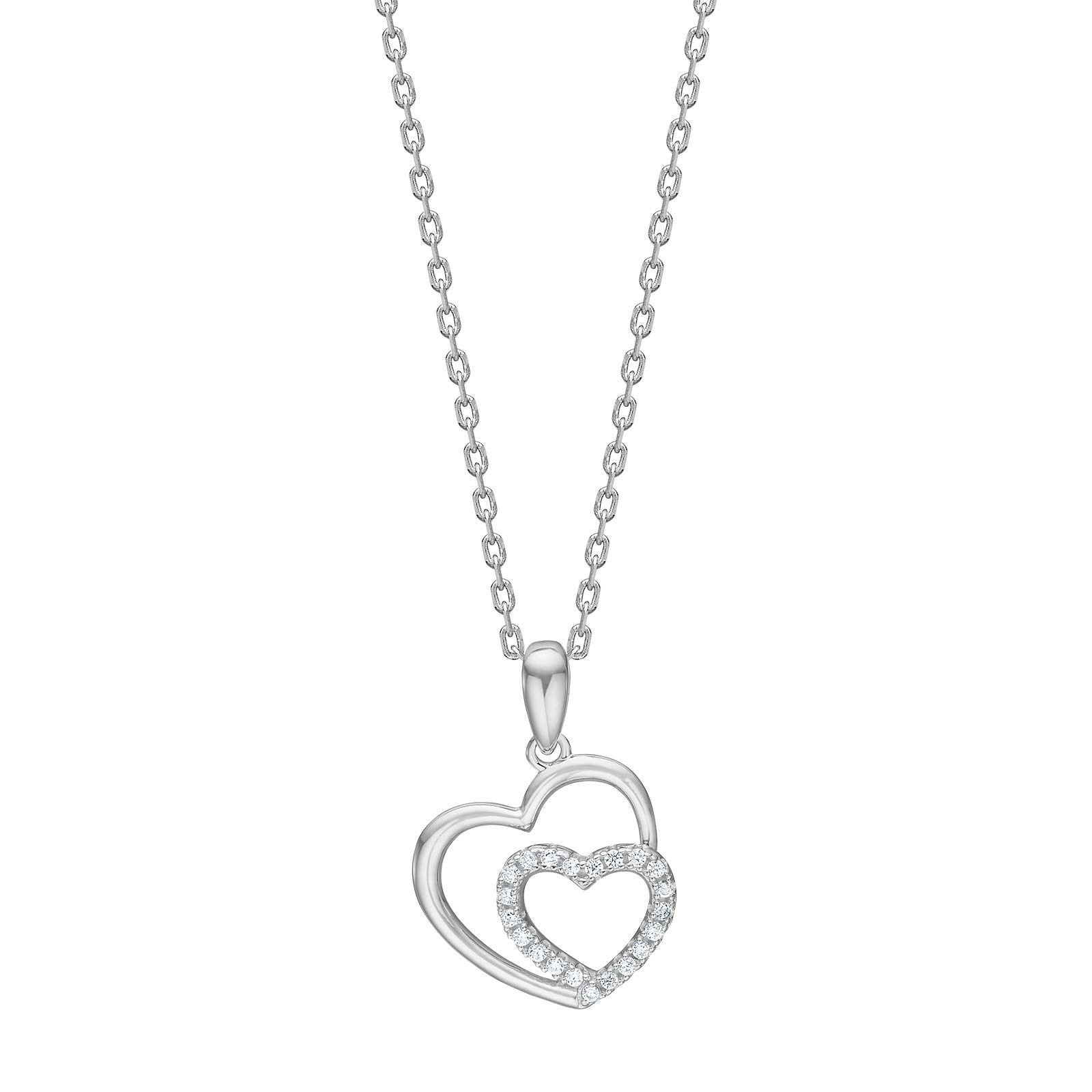 JOANLI Rivera silfurhálsmen með zirkonia ●040900