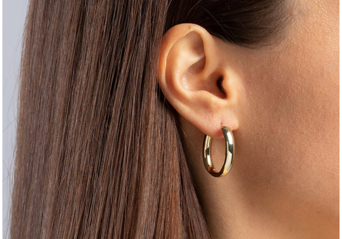 Silfureyrnalokkar með gyllingu