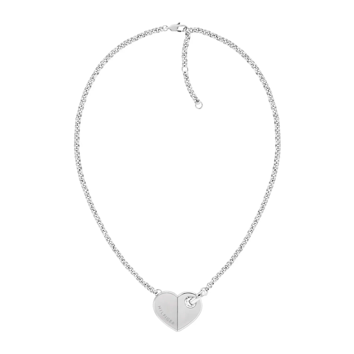 TOMMY HILFIGER Bold Hearts hálsmen með zirkonia