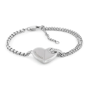 TOMMY HILFIGER Bold Hearts gold-plated bracelet with zirconia 2780928