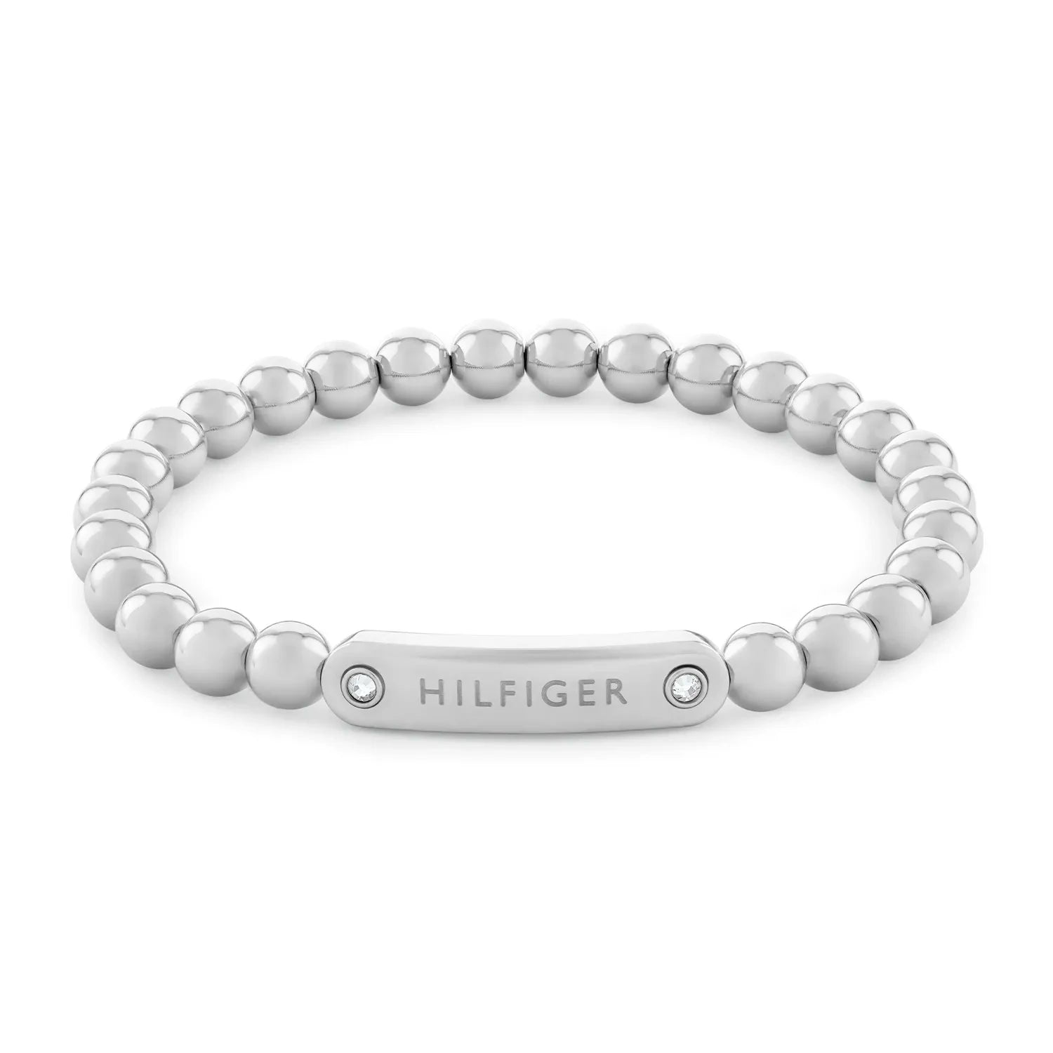 TOMMY HILFIGER Metal Beads armband með zirkonia