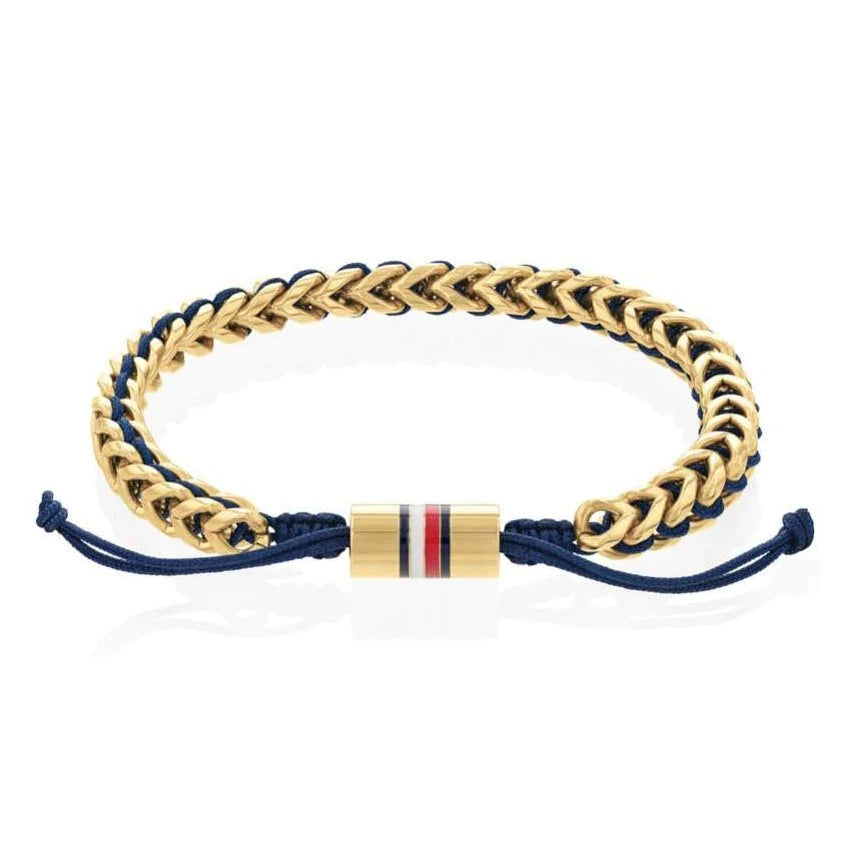 TOMMY HILFIGER Braided gyllt herraarmband