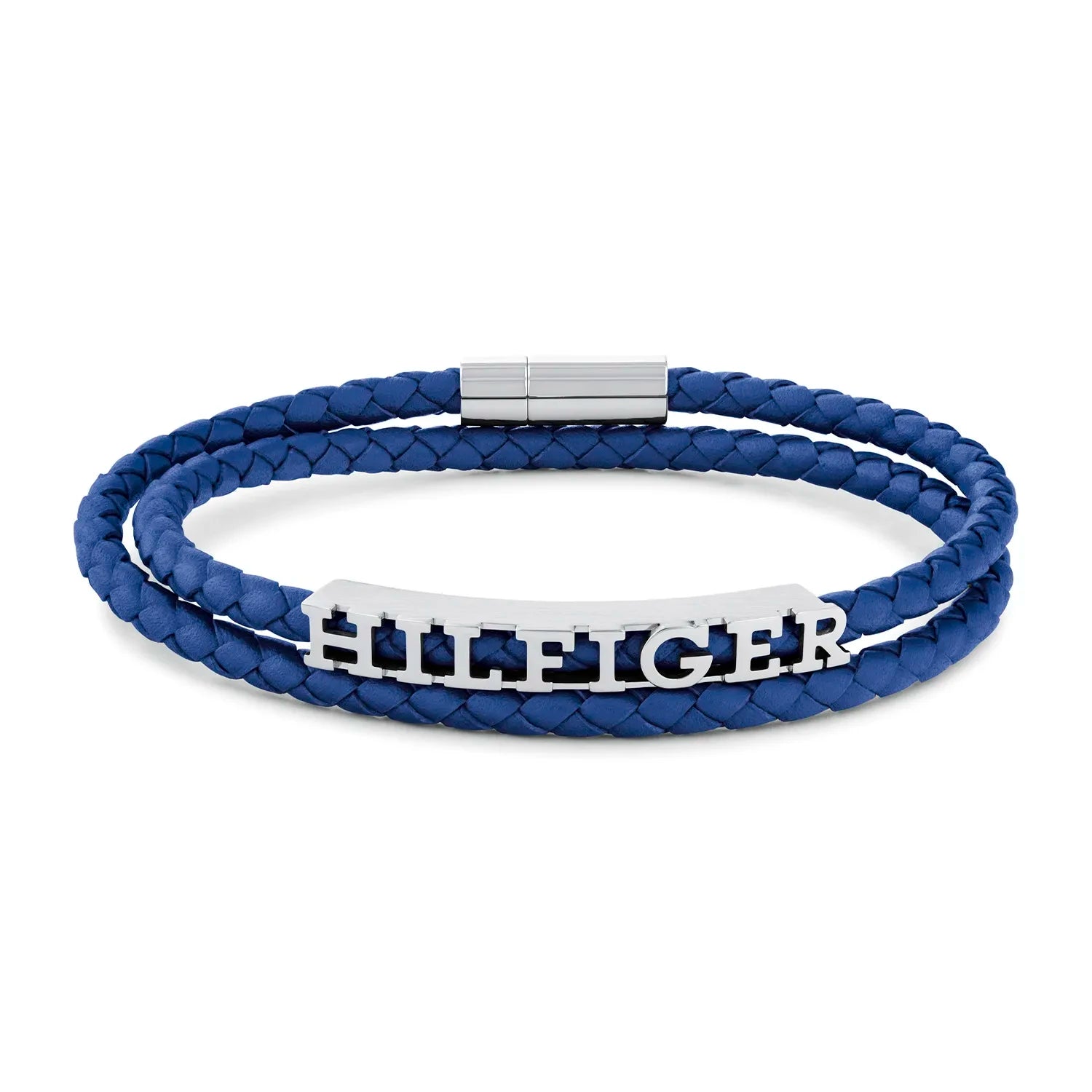 TOMMY HILFIGER Bryan blátt leður herraarmband