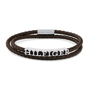 TOMMY HILFIGER Bryan brúnt leðurherraarmband 2790589