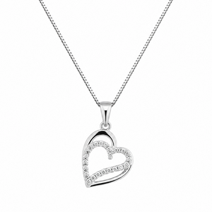 ASTORÍA Athena silver necklace with zirconia stones