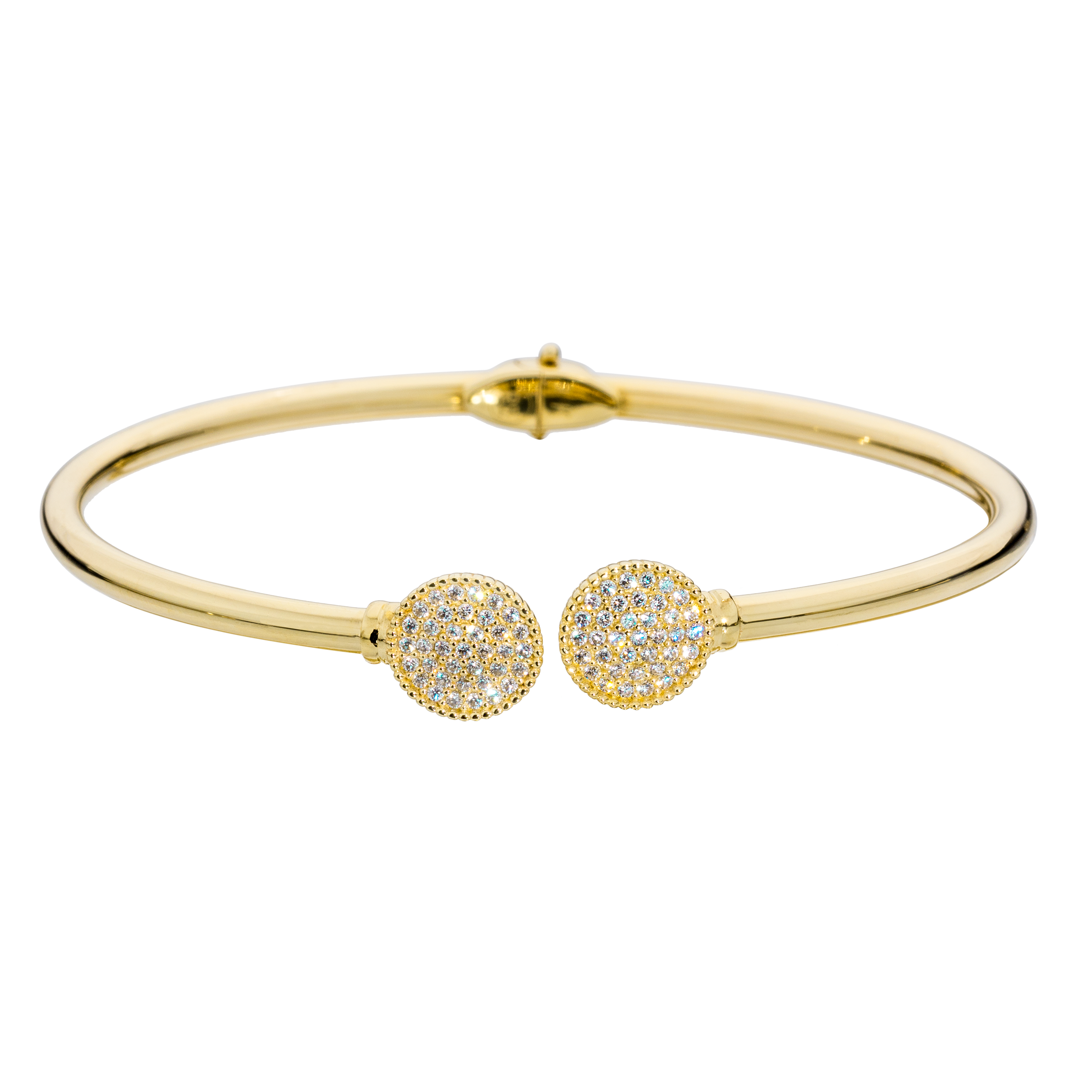 Gullarmband 14kt með zirkonia