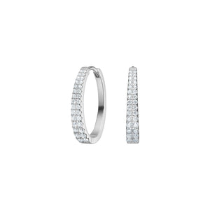 JOANLI Runa Small silver earrings with zirconia ●550900