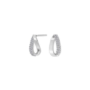 NORDAHL Buer silver earrings with zirconia ●180900