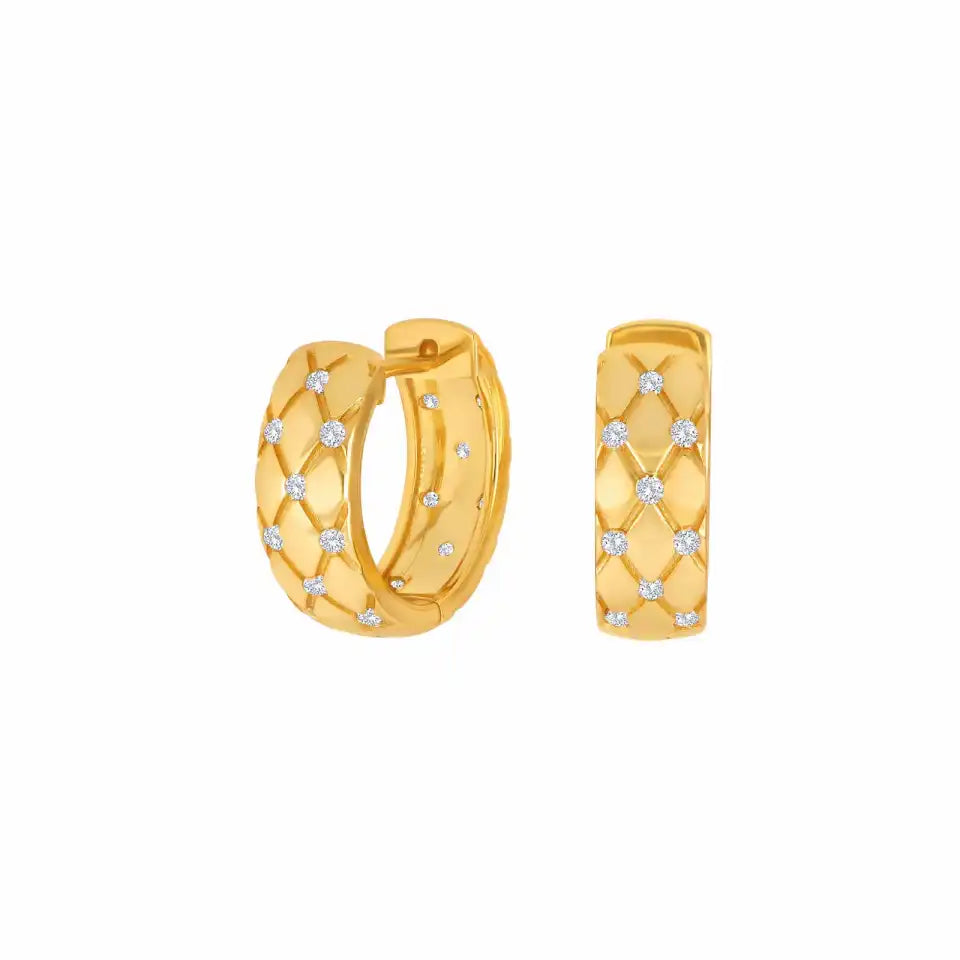 JOANLI Olsie gylltir silfureyrnalokkar með zirkon