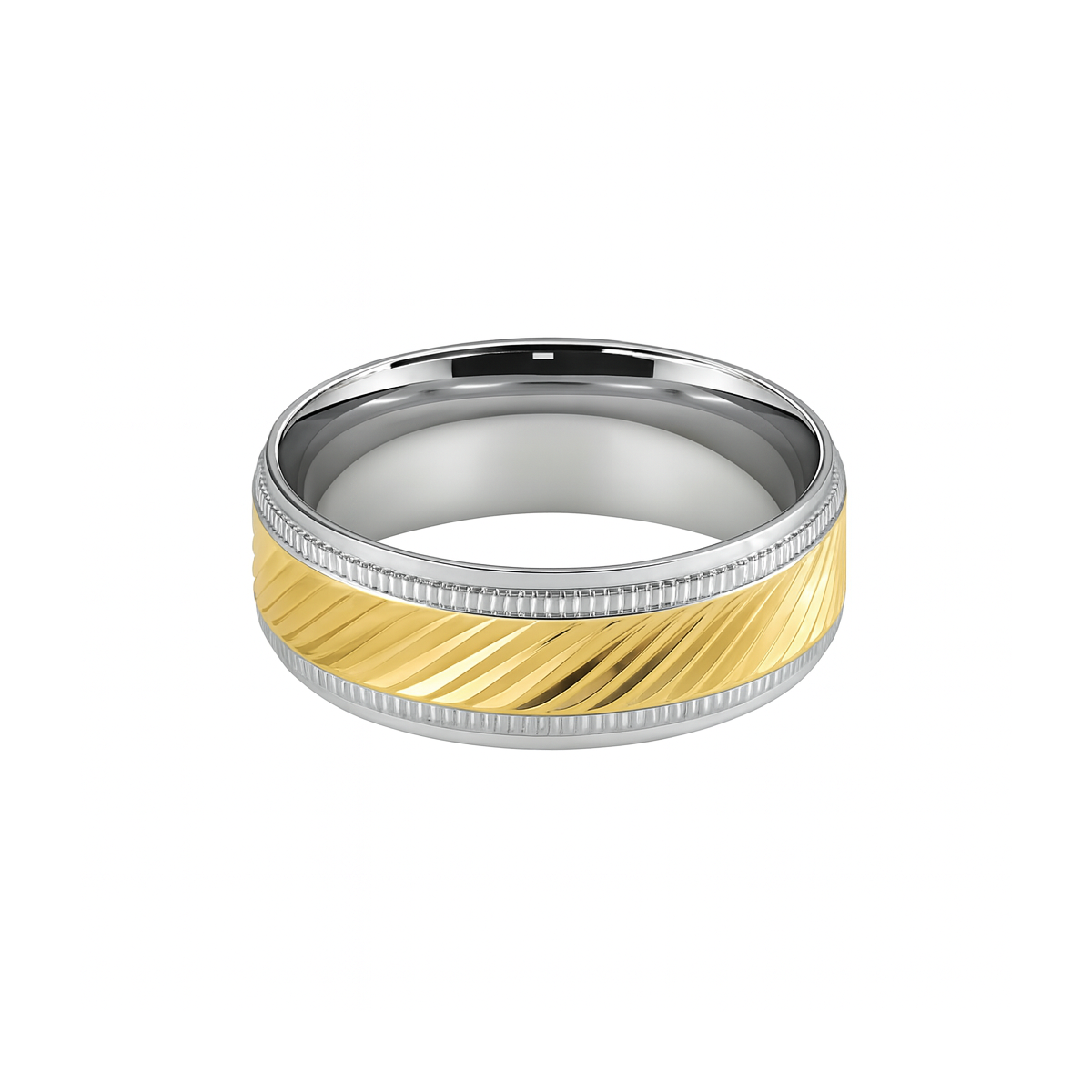 MIRA Wade herrahringur með gyllingu