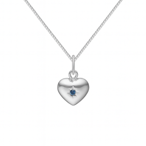 NORDAHL Silver Necklace with Blue Zirconia ●190916