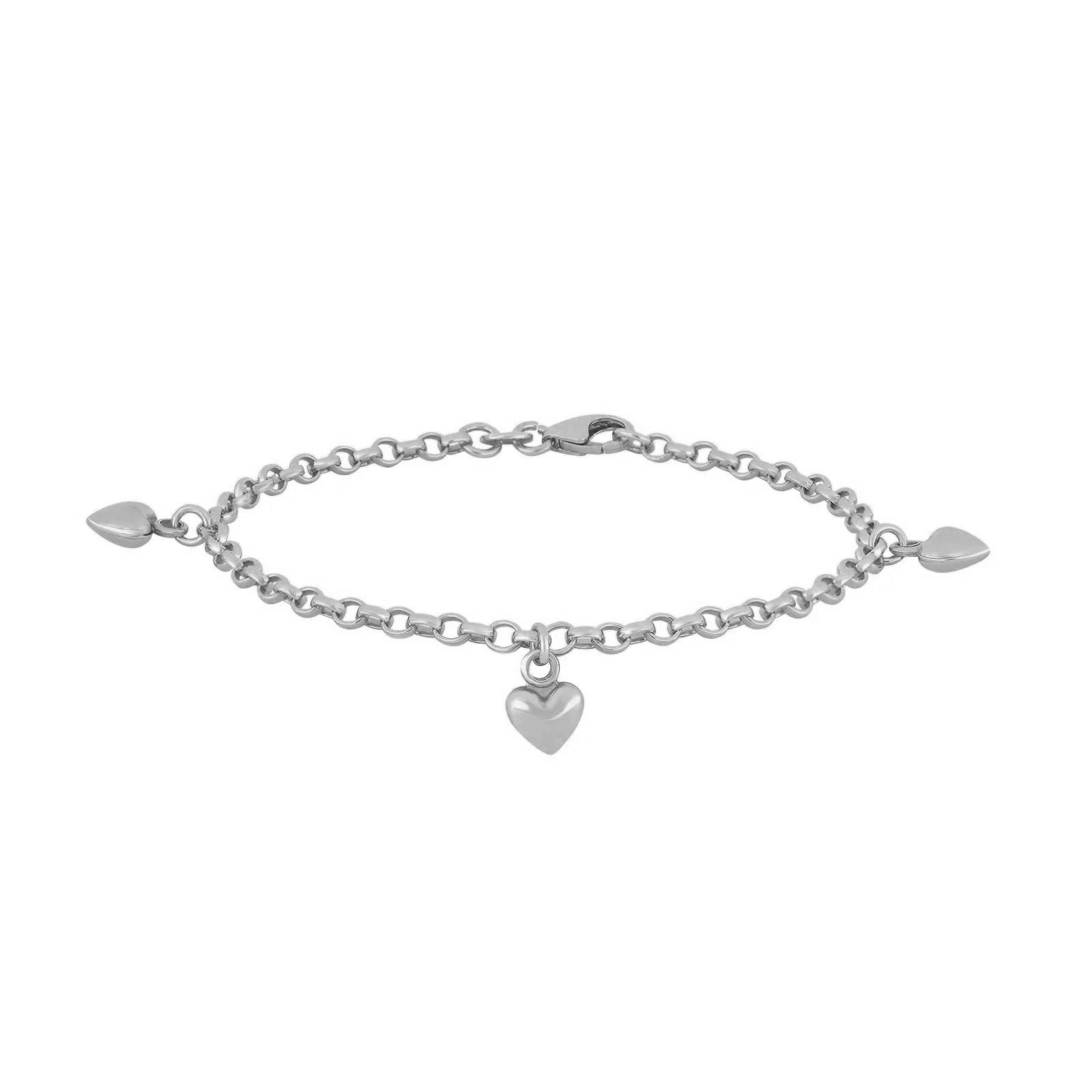 NOA Kids silfurarmband með hjörtum ●090900