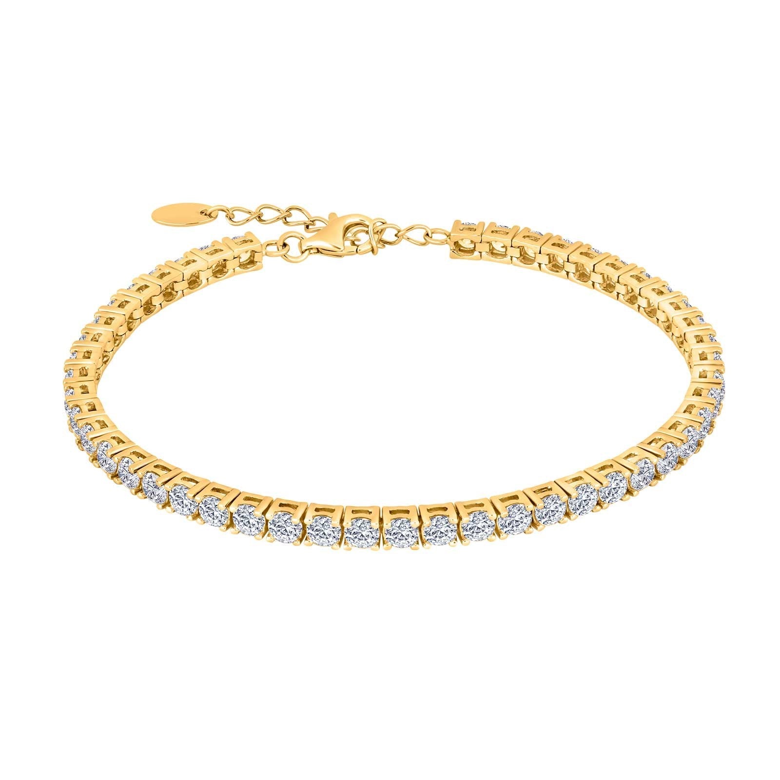 JOANLI Karen gyllt silfurarmband með zirkonia