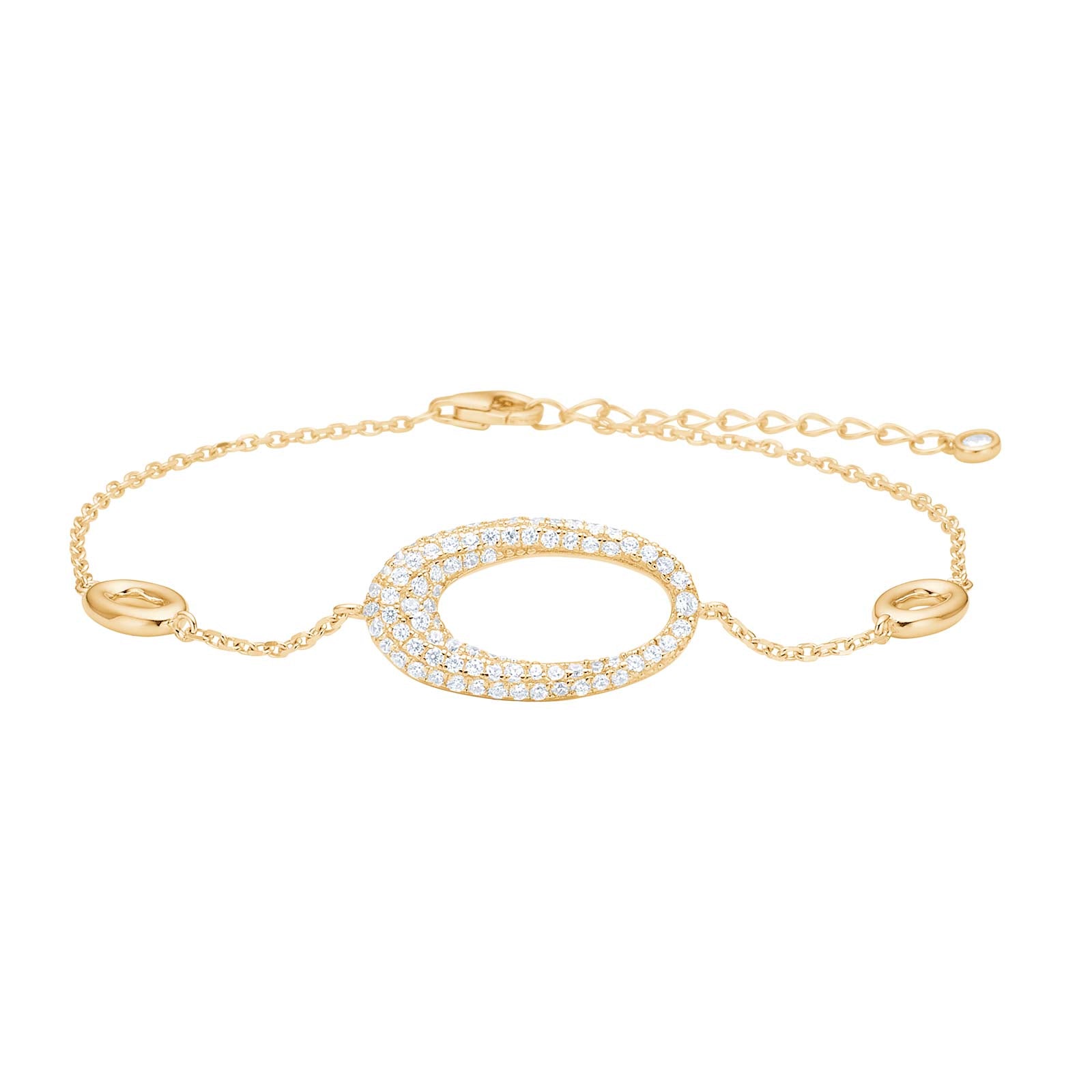 JOANLI Parisa gyllt silfurarmband með zirkonia