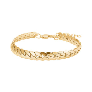 SON Steel men's bracelet with gold plating ●552800