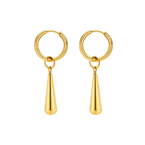 MIRA Drop Hoops gylltir 14mm