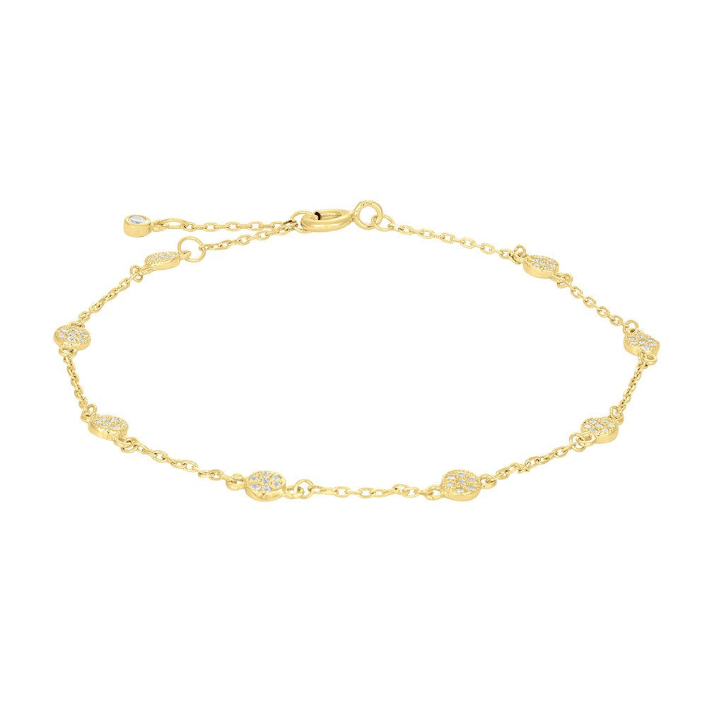 JOANLI Annie gyllt silfurarmband með zirkonia