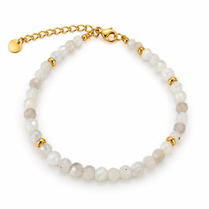 MIRA Gem gold-plated stone bracelet | Moonstone