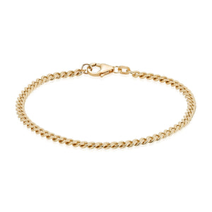 Gold Bracelet Panzer 8kt 3mm 21cm