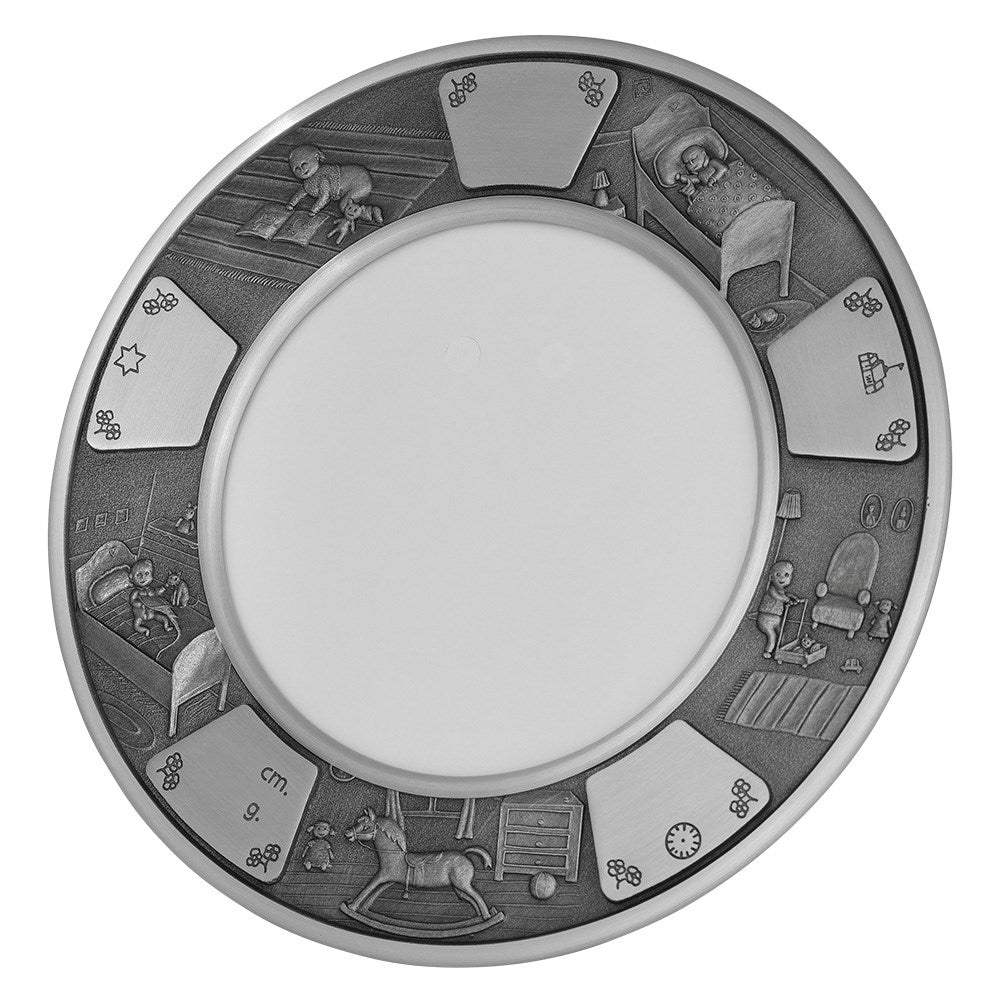 Tin photo frame, Children at play 18cm ●001270