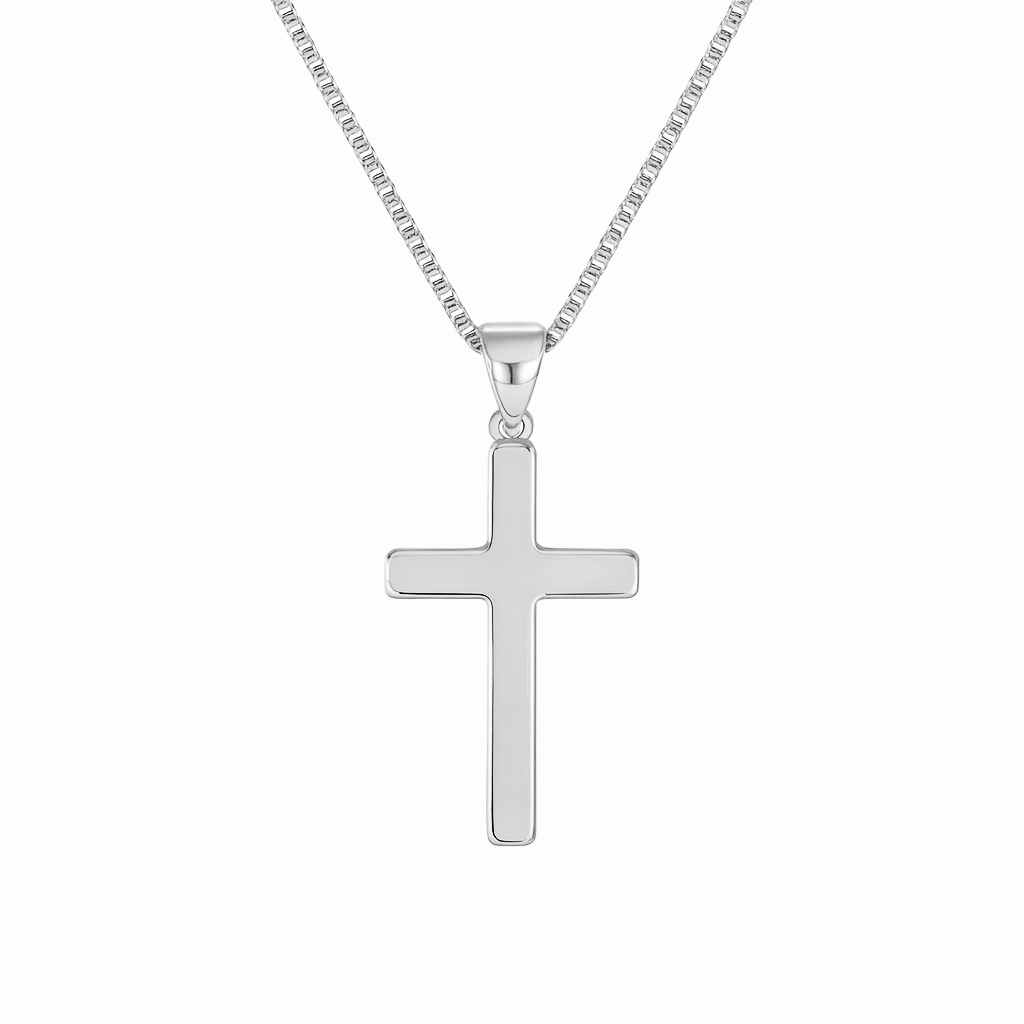 Silfurkross 14x28mm