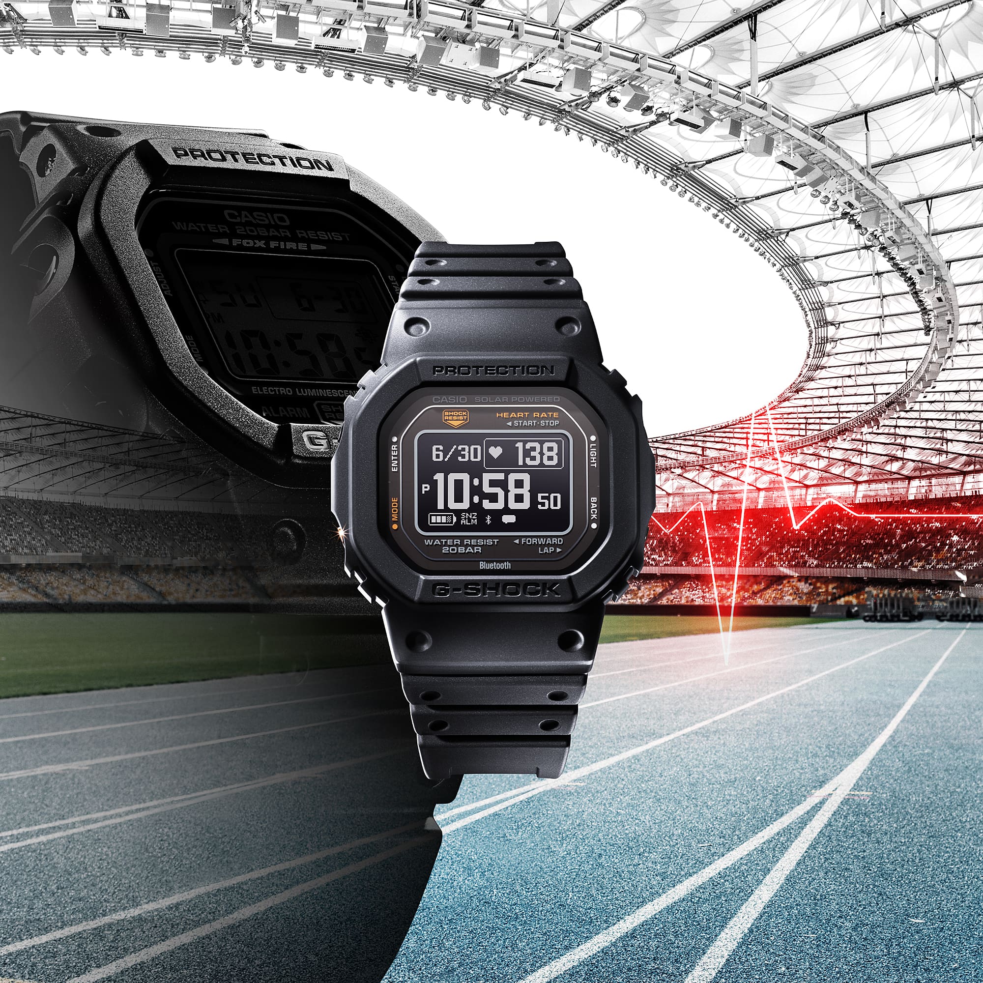 CASIO G-Shock G-Squad DW-H5600-1ER Snjallúr - Púlsmælir