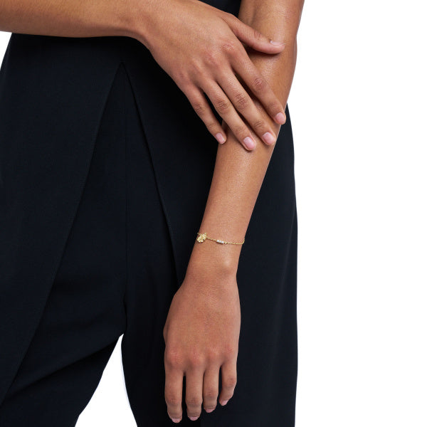 ARMANI Gingko Leaf gyllt armband EGS3263