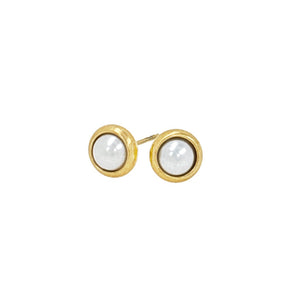 MIRA Zoe gold earrings with freshwater pearls