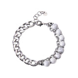 Norr & Sons Arvid herraarmband með Howlite #317