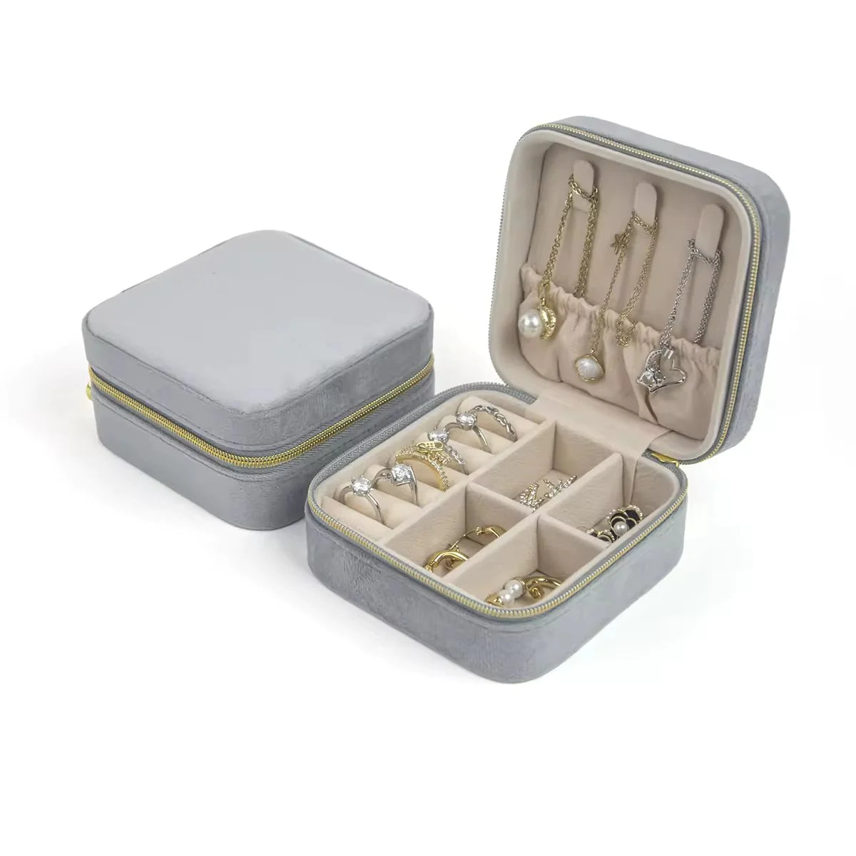 Skartgripaskrín Small - Silk grátt