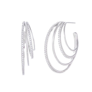 ASTORÍA Alexandra silver earrings with zirconia