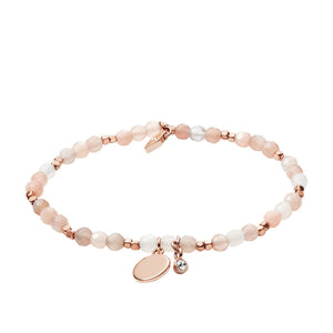 FOSSIL Wellness rose gold-plated bracelet JA6945