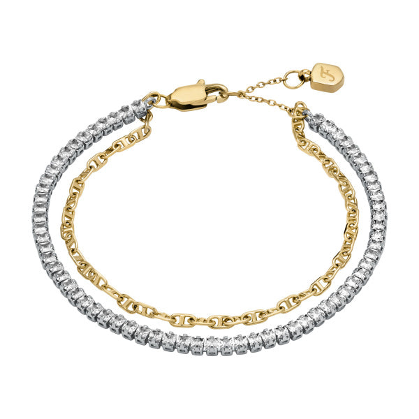 FOSSIL D-Link Glitz armband með Crystal JA7281